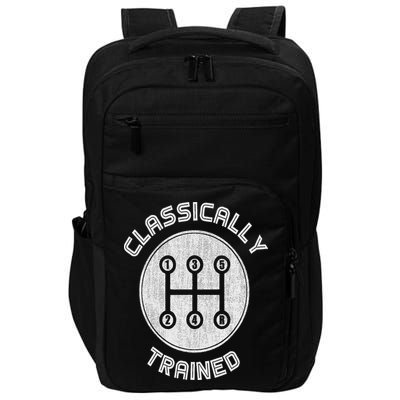 Classically Trained Funny Three Pedals Car Guys Impact Tech Backpack