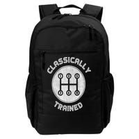 Classically Trained Funny Three Pedals Car Guys Backpack