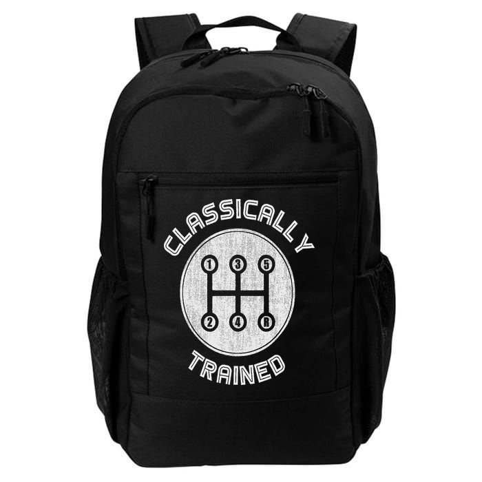Classically Trained Funny Three Pedals Car Guys Backpack