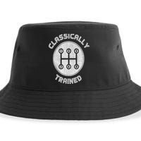 Classically Trained Funny Three Pedals Car Guys Sustainable Bucket Hat