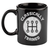 Classically Trained Funny Three Pedals Car Guys 11oz C Handle Ceramic Mug