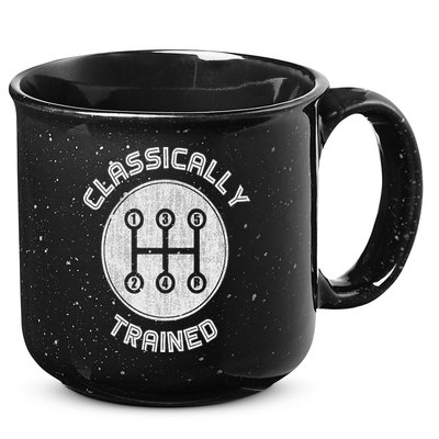 Classically Trained Funny Three Pedals Car Guys 15oz Campfire Ceramic Mug