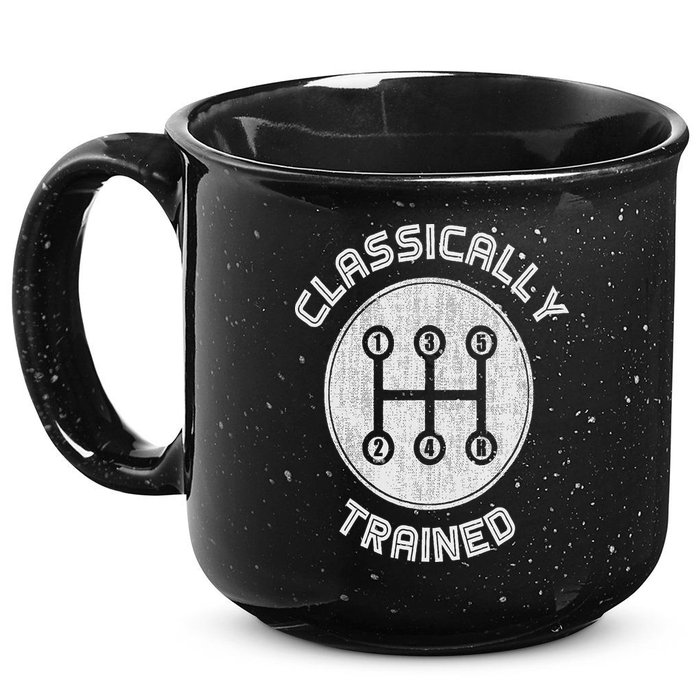Classically Trained Funny Three Pedals Car Guys 15oz Campfire Ceramic Mug
