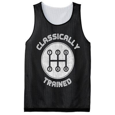 Classically Trained Funny Three Pedals Car Guys Mesh Reversible Basketball Jersey Tank