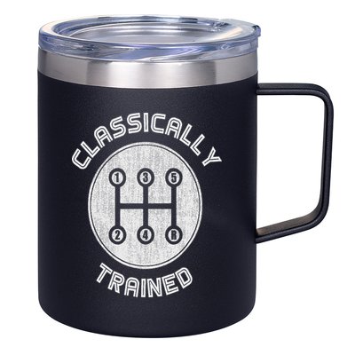 Classically Trained Funny Three Pedals Car Guys 12oz Stainless Steel Coffee Mug