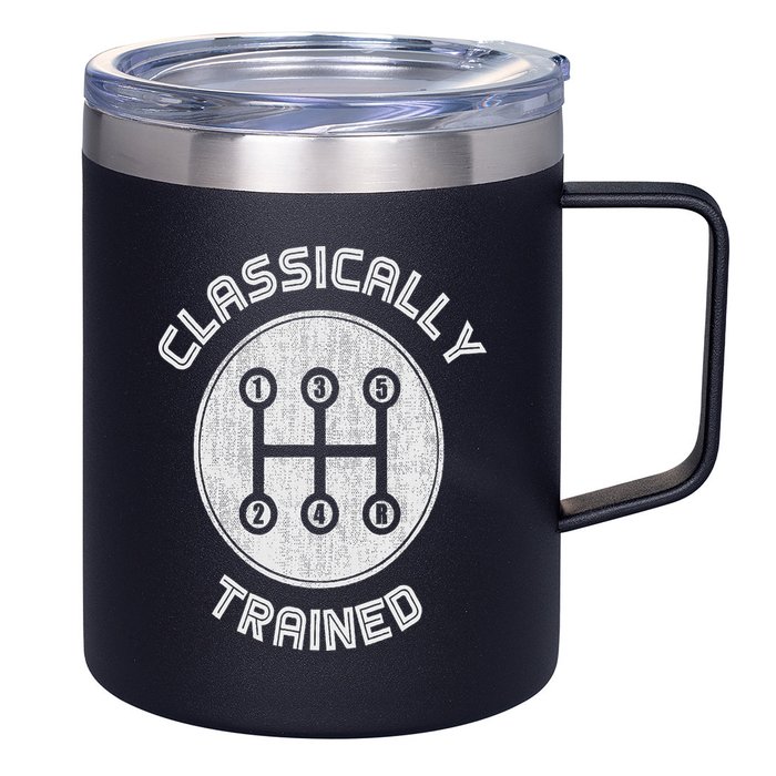 Classically Trained Funny Three Pedals Car Guys 12oz Stainless Steel Coffee Mug