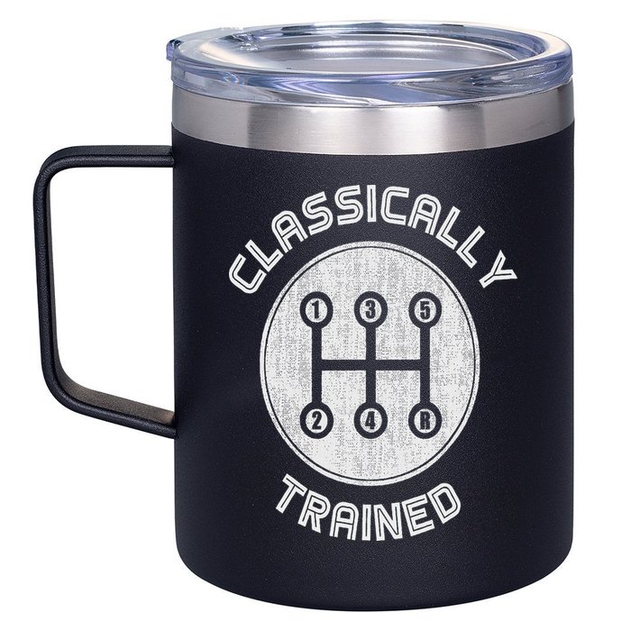 Classically Trained Funny Three Pedals Car Guys 12oz Stainless Steel Coffee Mug