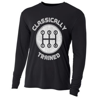 Classically Trained Funny Three Pedals Car Guys Cooling Performance Long Sleeve Crew