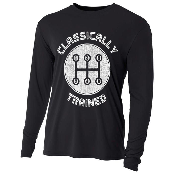 Classically Trained Funny Three Pedals Car Guys Cooling Performance Long Sleeve Crew