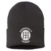 Classically Trained Funny Three Pedals Car Guys Sustainable Knit Beanie