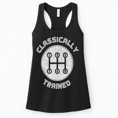 Classically Trained Funny Three Pedals Car Guys Womens Tank Top
