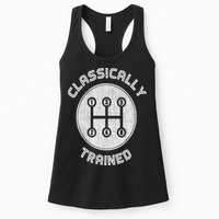 Classically Trained Funny Three Pedals Car Guys Womens Tank Top