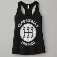Classically Trained Funny Three Pedals Car Guys Womens Tank Top