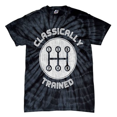 Classically Trained Funny Three Pedals Car Guys Tie-Dye T-Shirt