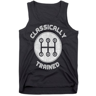 Classically Trained Funny Three Pedals Car Guys Tank Top