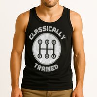 Classically Trained Funny Three Pedals Car Guys Tank Top