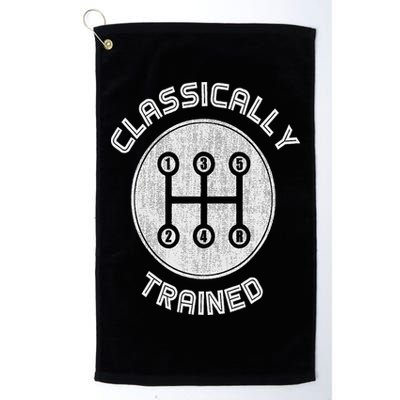 Classically Trained Funny Three Pedals Car Guys Golf Towel