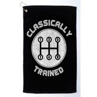 Classically Trained Funny Three Pedals Car Guys Golf Towel