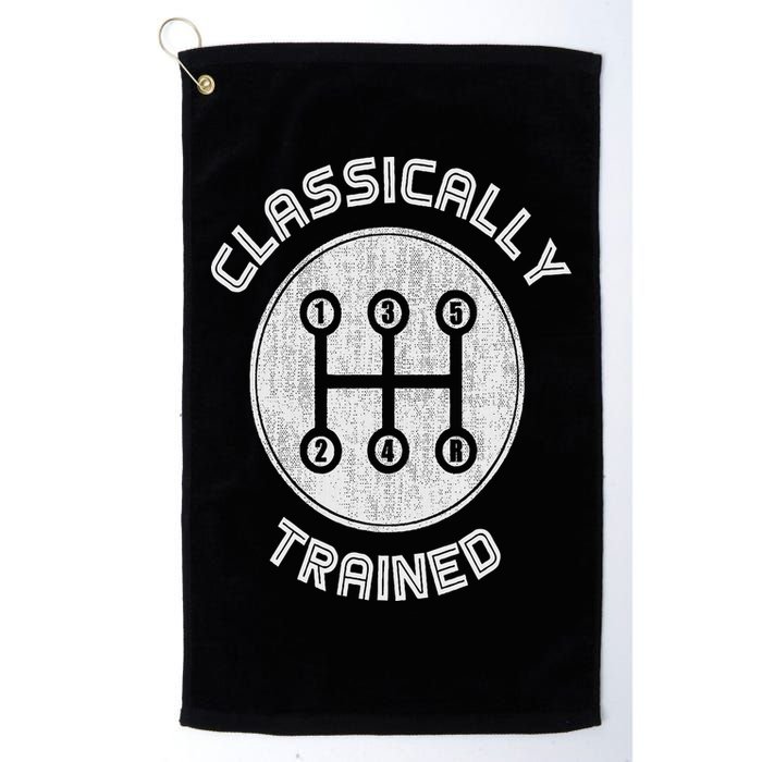 Classically Trained Funny Three Pedals Car Guys Golf Towel