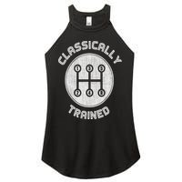 Classically Trained Funny Three Pedals Car Guys Women's Perfect Tri Rocker Tank
