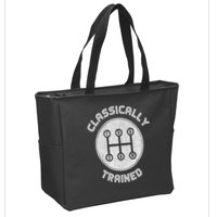 Classically Trained Funny Three Pedals Car Guys Zip Tote Bag