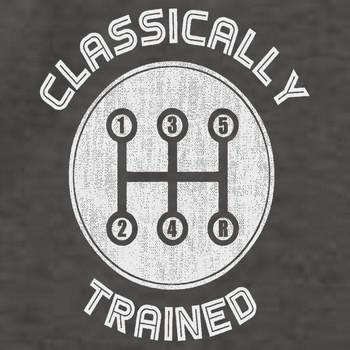 Classically Trained Funny Three Pedals Car Guys Vector Backpack