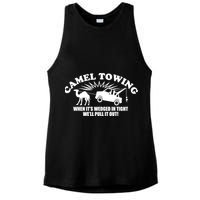 Camel Towing Funny Ladies PosiCharge Tri-Blend Wicking Tank