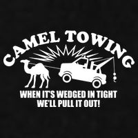 Camel Towing Funny Ladies PosiCharge Tri-Blend Wicking Tank