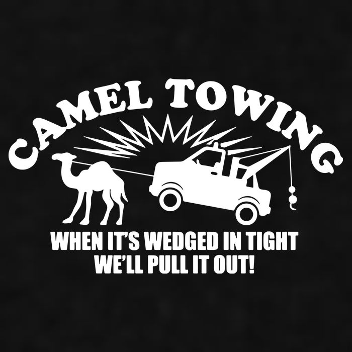 Camel Towing Funny Ladies PosiCharge Tri-Blend Wicking Tank