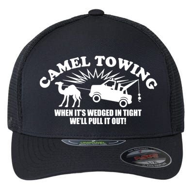 Camel Towing Funny Flexfit Unipanel Trucker Cap