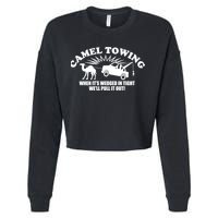 Camel Towing Funny Cropped Pullover Crew