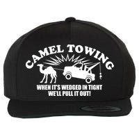 Camel Towing Funny Wool Snapback Cap