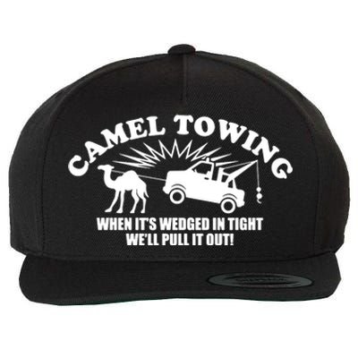 Camel Towing Funny Wool Snapback Cap