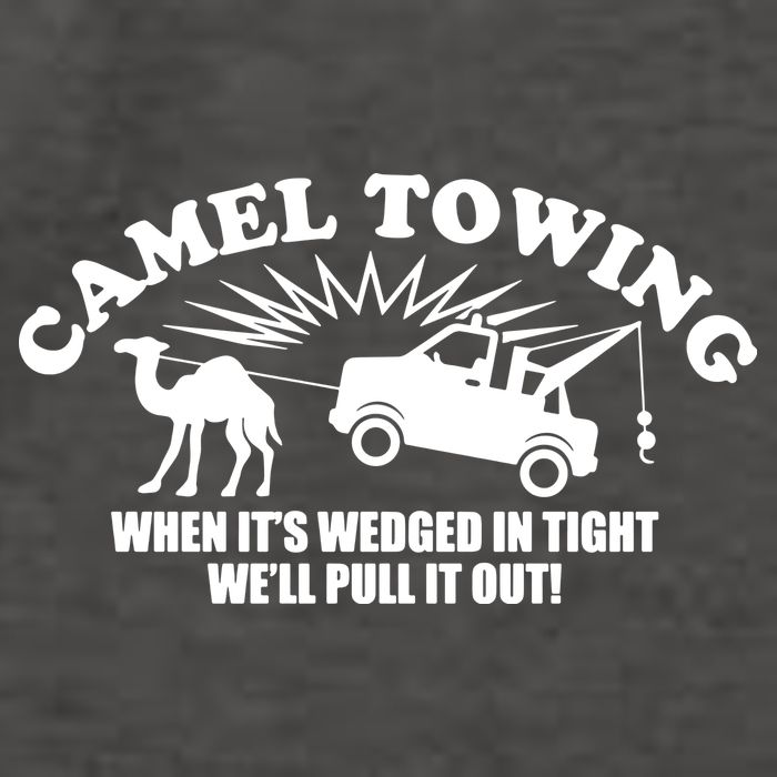 Camel Towing Funny Vector Backpack