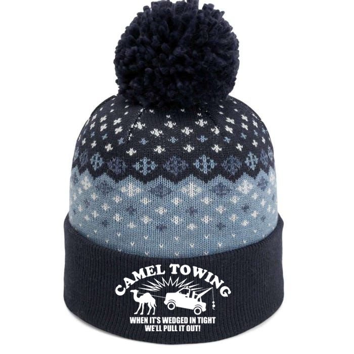 Camel Towing Funny The Baniff Cuffed Pom Beanie