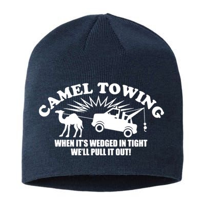 Camel Towing Funny Sustainable Beanie