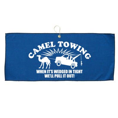 Camel Towing Funny Large Microfiber Waffle Golf Towel