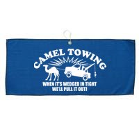 Camel Towing Funny Large Microfiber Waffle Golf Towel