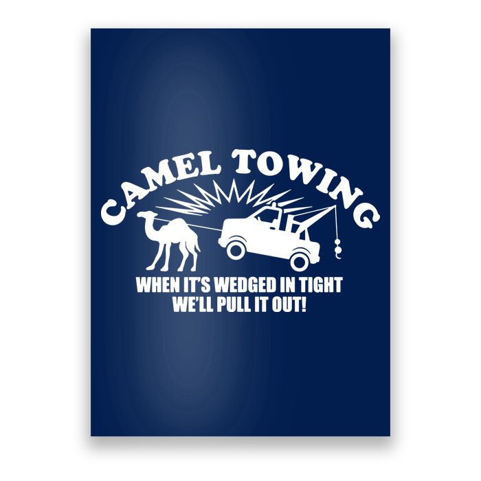 Camel Towing Funny Poster