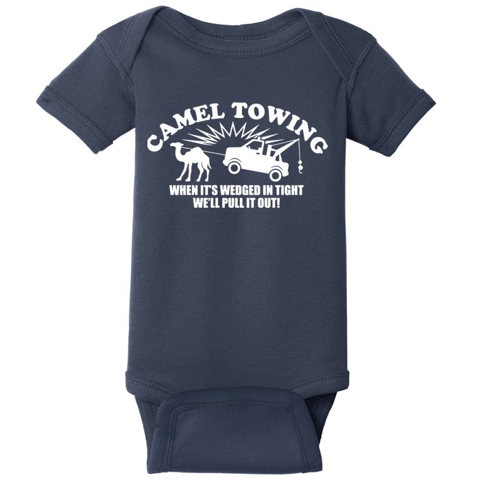 Camel Towing Funny Baby Bodysuit