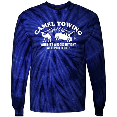 Camel Towing Funny Tie-Dye Long Sleeve Shirt