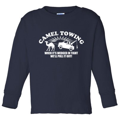 Camel Towing Funny Toddler Long Sleeve Shirt