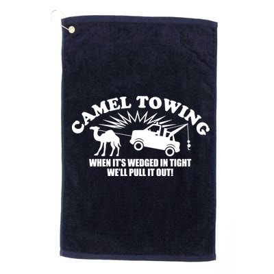 Camel Towing Funny Golf Towel