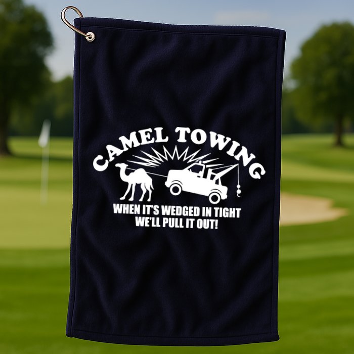 Camel Towing Funny Golf Towel