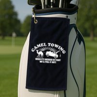 Camel Towing Funny Golf Towel
