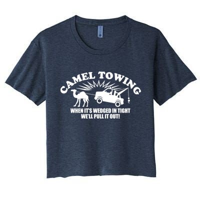 Camel Towing Funny Crop Top