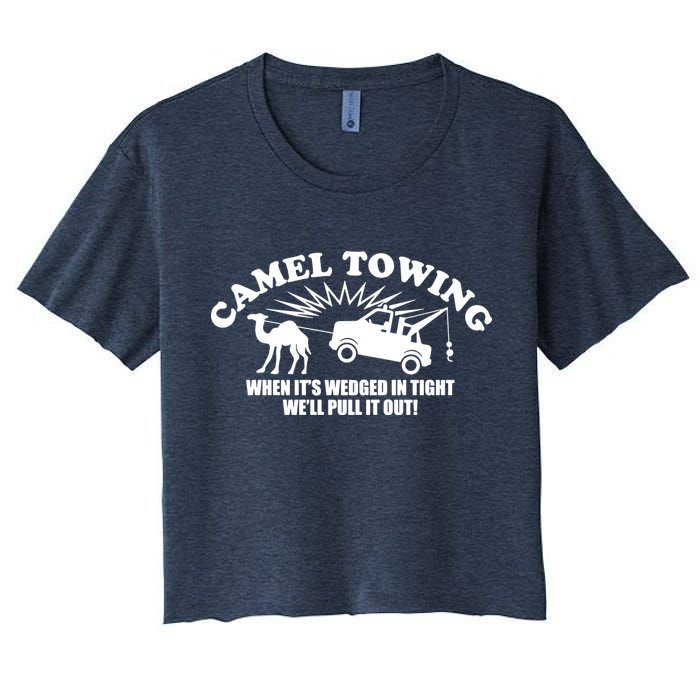 Camel Towing Funny Crop Top