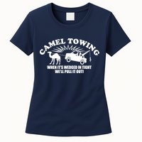 Camel Towing Funny Womens T-Shirt