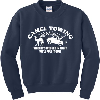 Camel Towing Funny Kids Sweatshirt