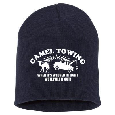 Camel Towing Funny Short Acrylic Beanie
